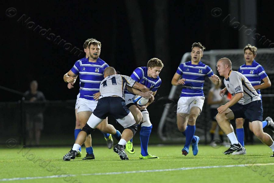 Wheaton Men\'s Rugby vs Mass Maritime.  Photo by Keith Nordstrom